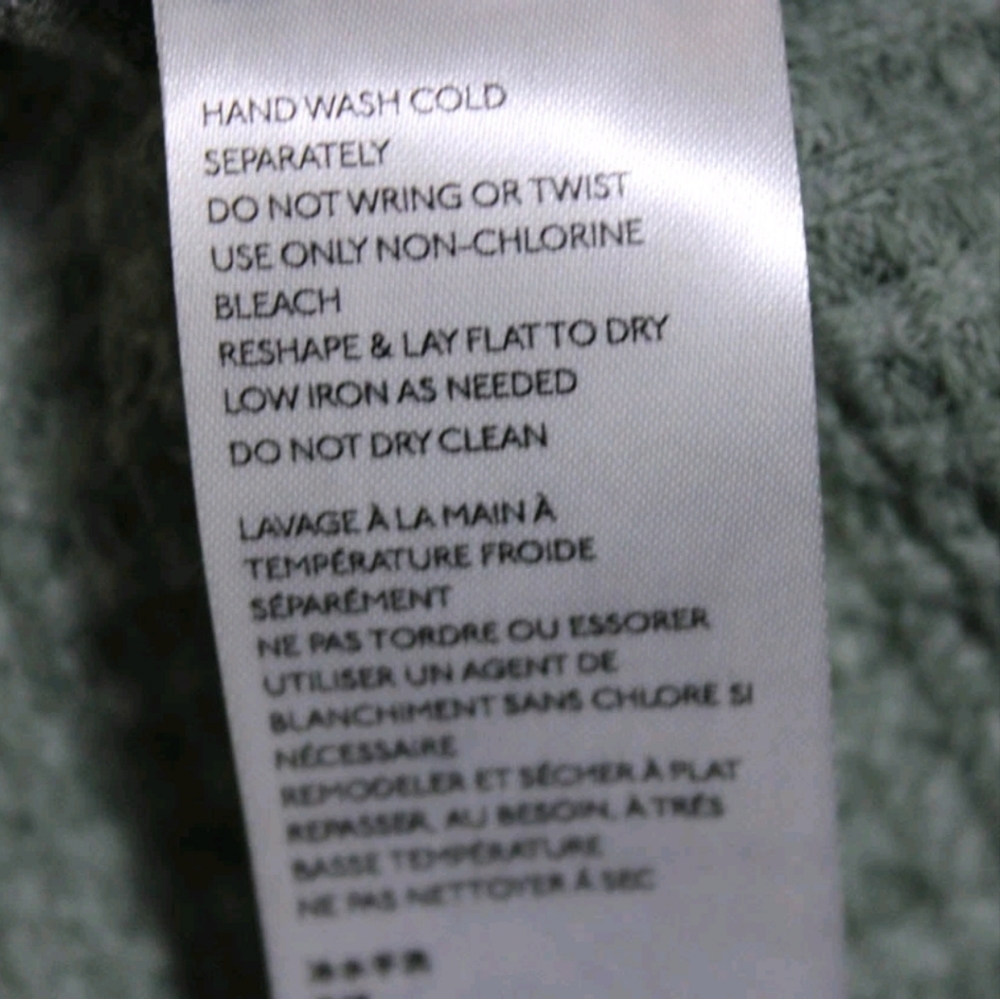 We The Free Olive Green Oversized Sweater SZ XS - Picture 5 of 6